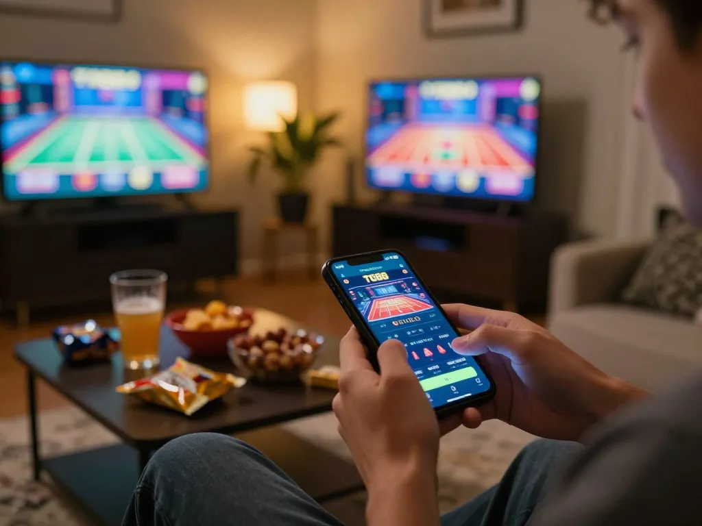 Engaging with TG88 online casino app on mobile, showcasing vibrant live dealer games