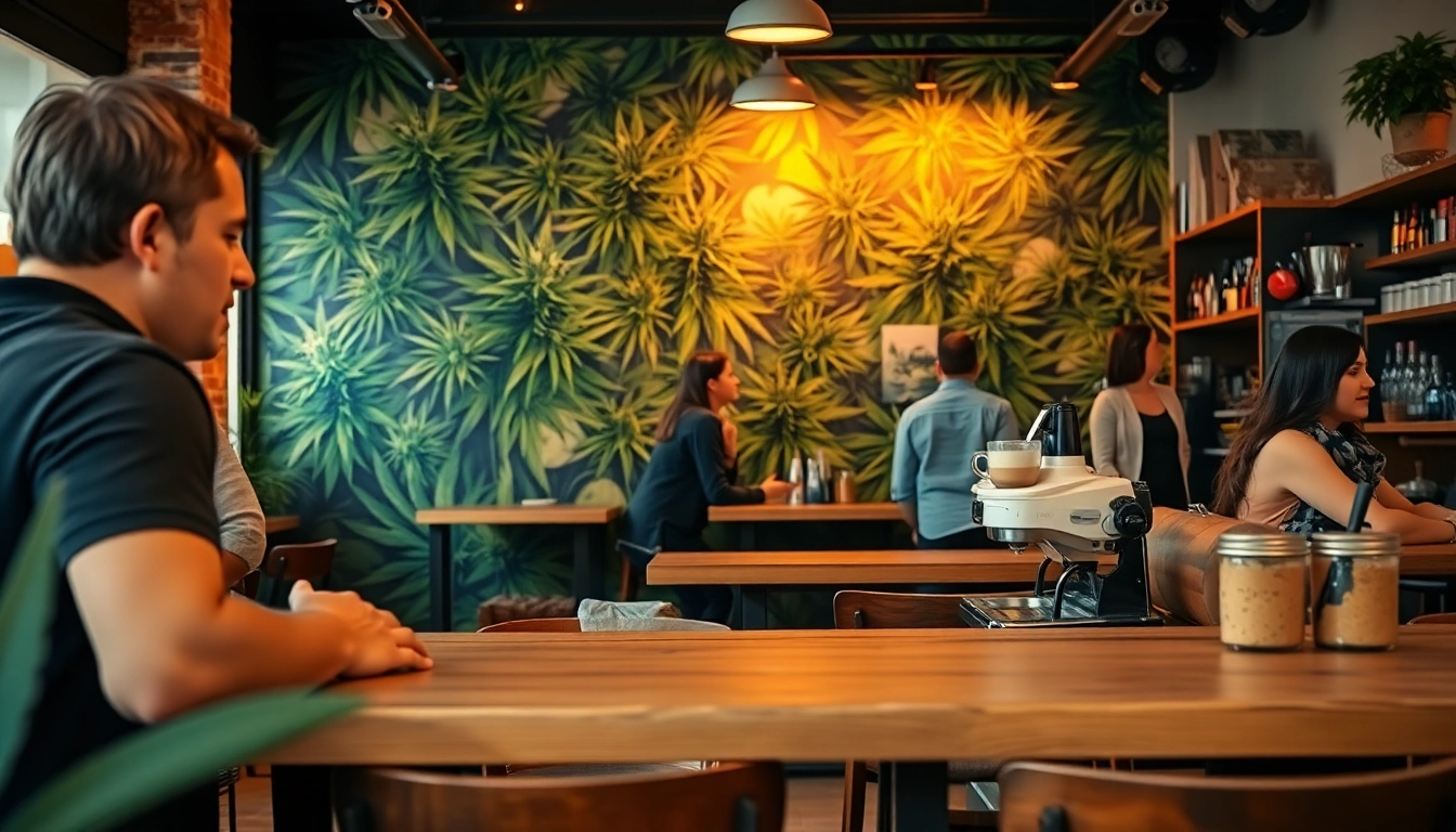 Engaging atmosphere of Coffee shop association Lloret de Mar with barista serving cappuccino.