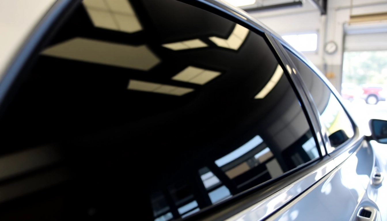 Enhance your vehicle's appearance with ceramic window tint, showcasing a professional installation.