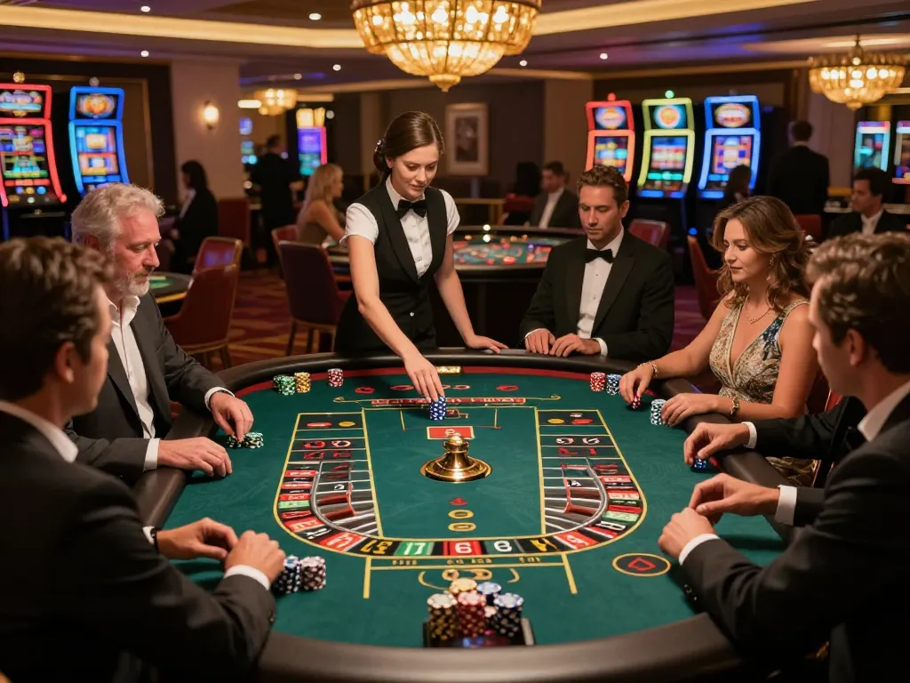 Players enjoying roulette at 789betviet casino, showcasing the excitement and strategy of casino gaming.